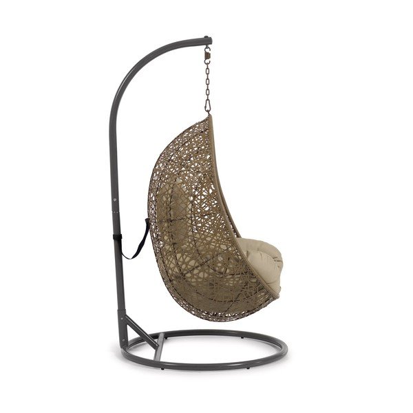 Bež viseća vrtna fotelja od umjetnog ratana Florina – Kave Home-image-2