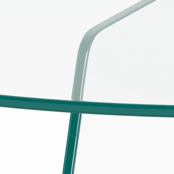 Stakleni okrugao stolić za kavu ø 80 cm Samos – Actona-image-2