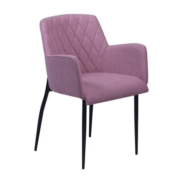 Ružičasta blagovaonska stolica s naslonima za ruke DAN-FORM Rombo