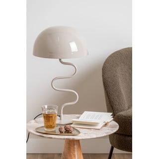 Svjetlo smeđa stolna lampa s metalnim sjenilom (visina 54 cm) Twist – Leitmotiv
