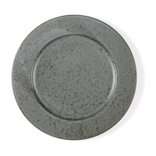 Sivi plitki tanjur od kamenine Bitz Mensa, promjer 27 cm
