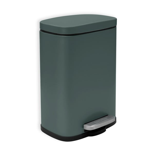 Tamno zelena željezna kanta za smeće s pedalom 5 l   Akira – Spirella