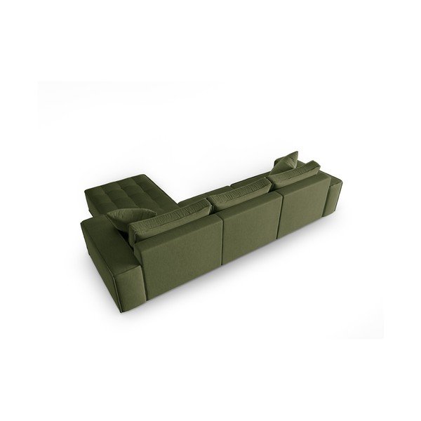 Zelena kutna garnitura (s desnim kutom) Mike – Micadoni Home-image-4