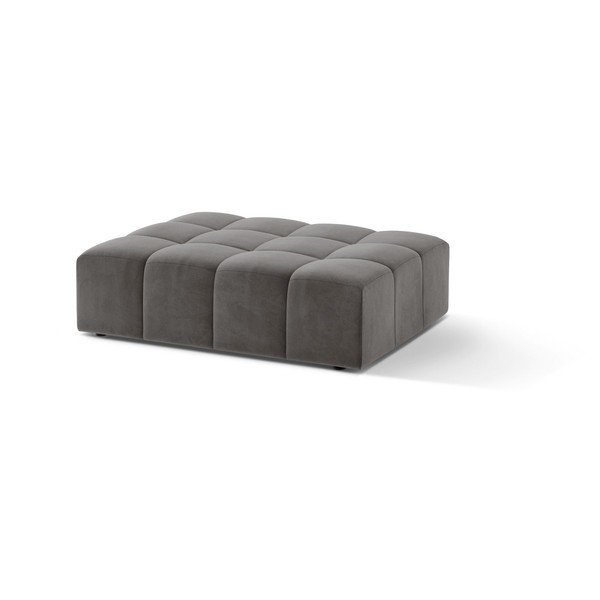 Sivi baršunast tabure Chicago – Cosmopolitan Design-image-1