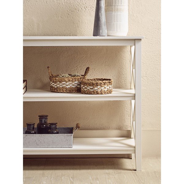 Bijeli regal od masivnog bora 120x81x40 cm Heritage – Premier Housewares-image-4