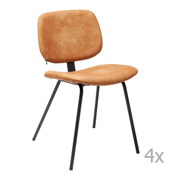 Set od 4 Orange Kare Design Barber stolice za blagovanje