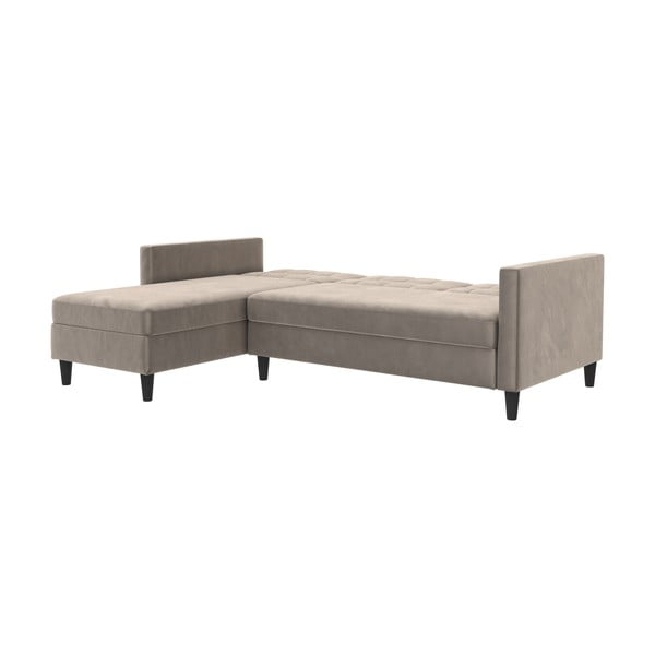 Bež baršunasti kutna garnitura Hartford – Støraa-image-3