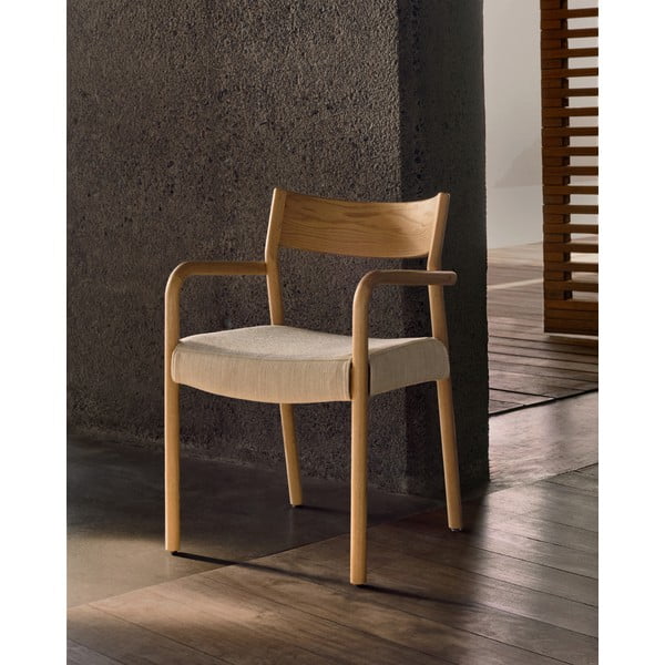 Bež/u prirodnoj boji blagovaonska stolica Falconera – Kave Home-image-1