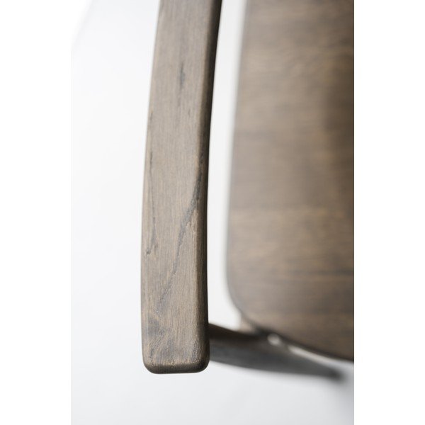 Tamno smeđa blagovaonska stolica od punog hrasta Maidstone – Rowico-image-4