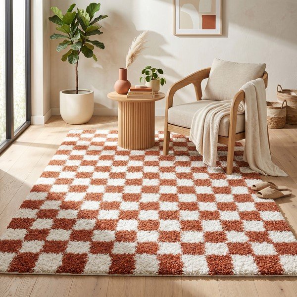 Krem/boje terakote tepih 120x170 cm Grida – ESTE-image-1
