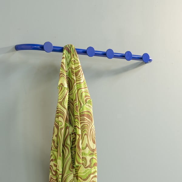 Plava metalna zidna vješalica 75 cm Retro – Spinder Design-image-1