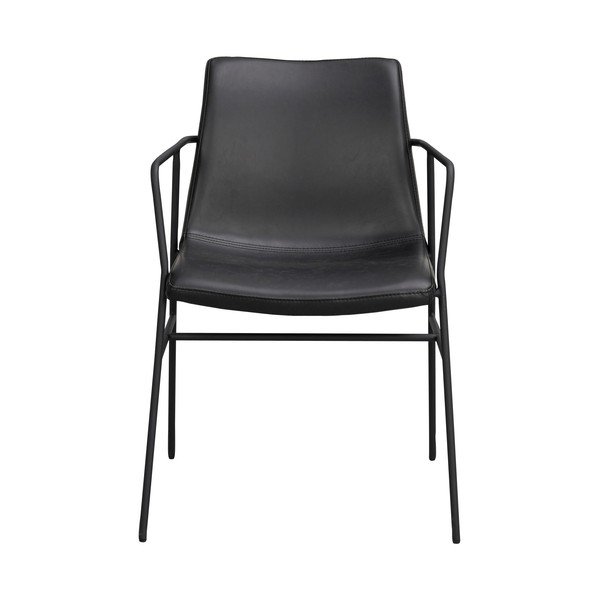Crna blagovaonska stolica s presvlakom od imitacije kože Rowico Huntingbay-image-3