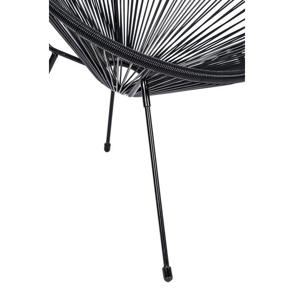 Set crnih vrtnih stolica Avocado i stola Loris, ø 35 cm-image-4