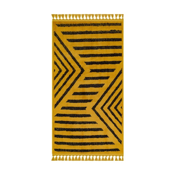 Žuti perivi tepih 120x80 cm - Vitaus