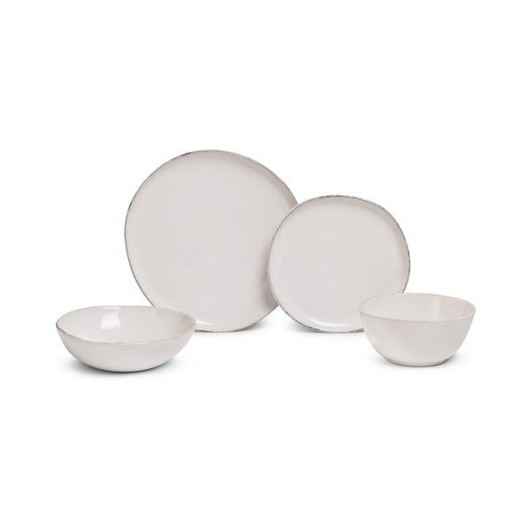 Servis za jelo 24 kom od kamenine Snow Heart – Bonami Essentials-image-2