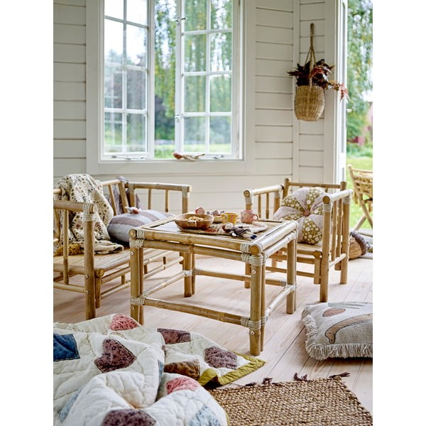 Dječja klupa od bambusa Mini Sole - Bloomingville-image-1