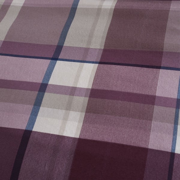 Ljubičasta posteljina za krevet 135x200 cm Check - Catherine Lansfield-image-4