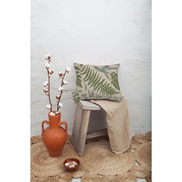 Zeleno-bež jastuk Surdic Botanical, 45 x 45 cm-image-1