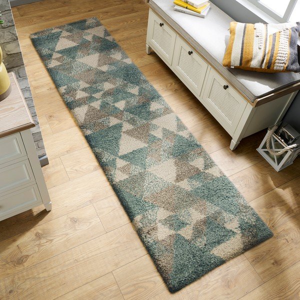 Plavo-sivi tepih Flair Rugs Nuru, 60 x 230 cm-image-1