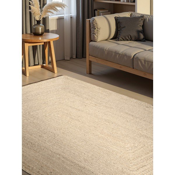 Krem obostrani/ručno rađen juten tepih 200x300 cm Juno – Hanse Home-image-1