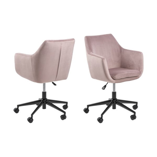 Ružičasta uredska stolica Actona Nora-image-4