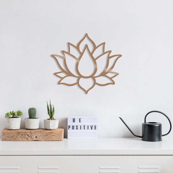Zidni ukras u zlatnoj boji Wallity Lotus-image-1