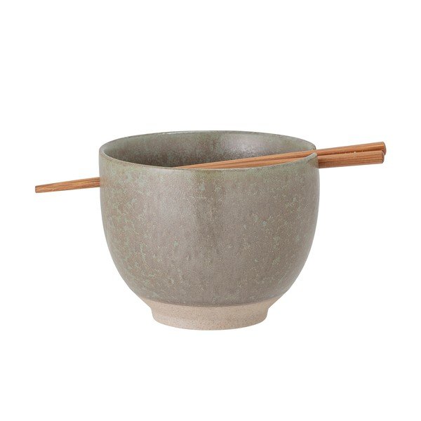 Siva keramička posuda sa štapićima Bloomingville Masami, ø 13 cm-image-3