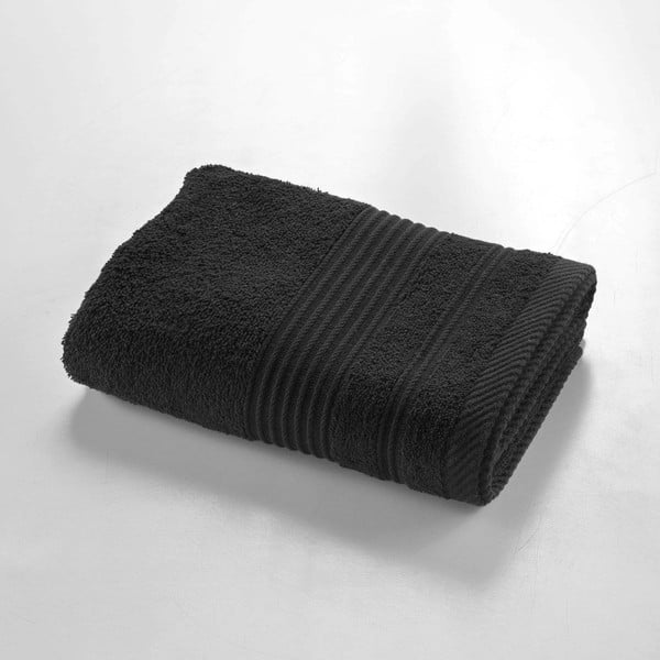 Crni pamučan ručnik od frotira 50x90 cm Tendresse – douceur d'intérieur