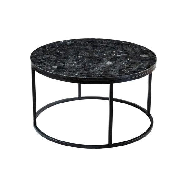 Stolić za kavu od crnog granita RGE Black Crystal, ⌀ 85 cm