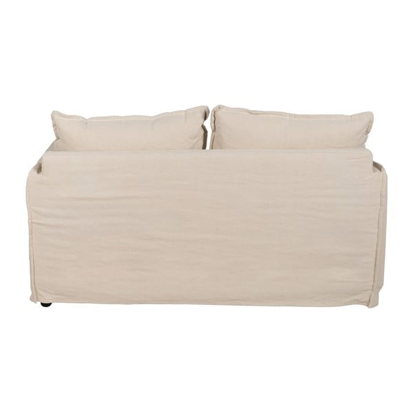 Krem lanena sofa 160 cm – Ixia-image-3