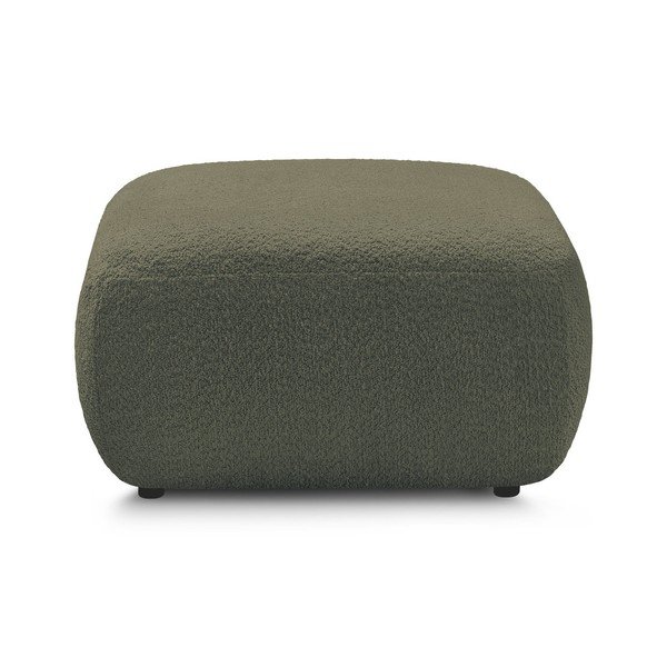 Zeleni tabure od bouclé tkanine Montaigne – Bobochic Paris