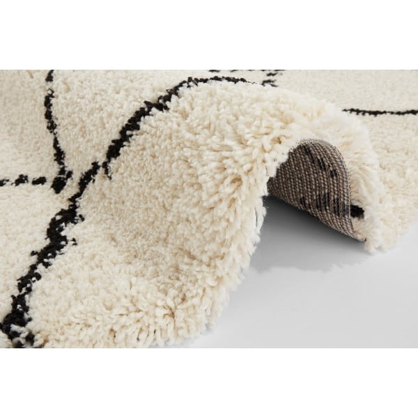 Bež-crni tepih metvice rugs hash, ⌀ 120 cm-image-1