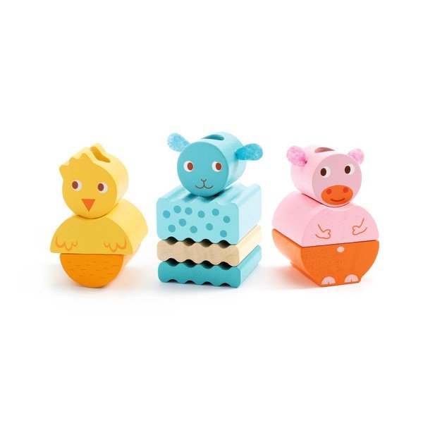 Dječji drveni vlak Djeco FarmTrain-image-1