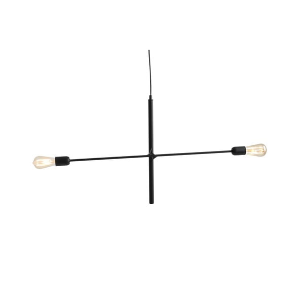 Crna viseća svjetiljka za 2 Custom Form Twigo žarulje