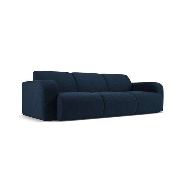 Tamno plava sofa od bouclé tkanine 235 cm Molino – Micadoni Home-image-2