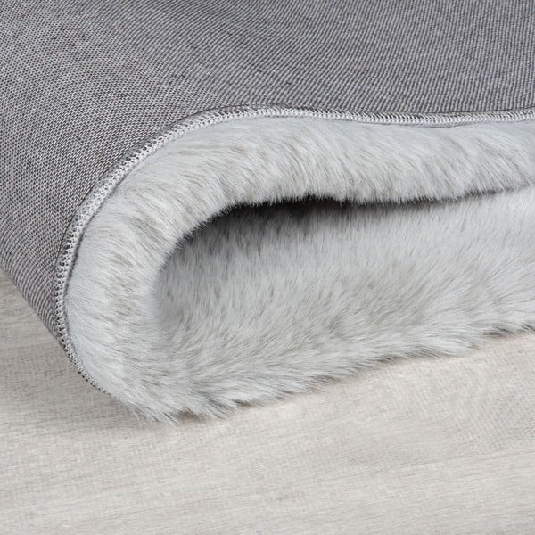 Svijetlo sivo sintetičko krzno 200x290 cm Ivy Luxury Fur – Flair Rugs-image-3