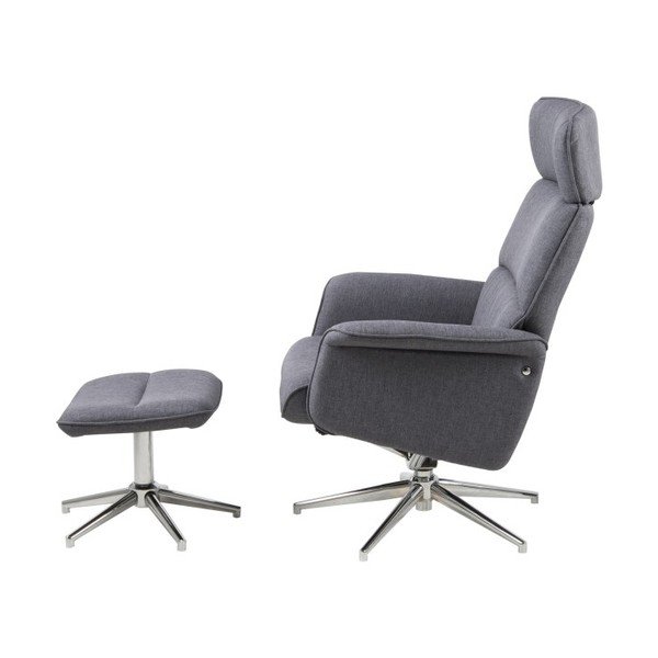 Tamno siva podesiva fotelja s podnožnikom Actona Alura-image-3