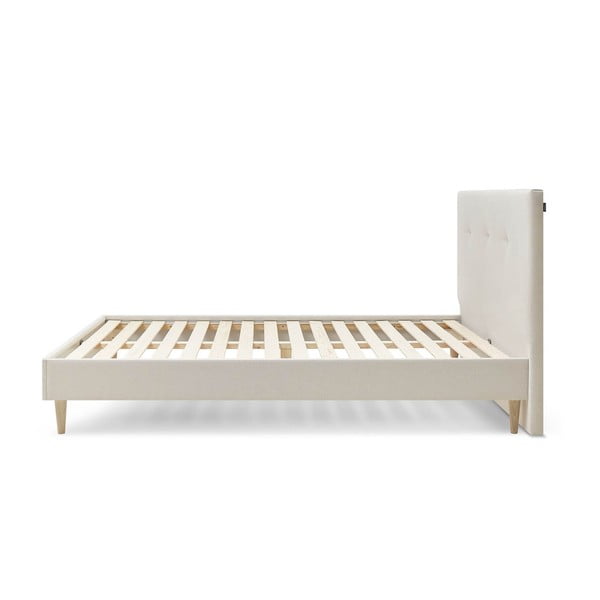 Bež tapecirani bračni krevet s podnicom 160x200 cm Tory - Bobochic Paris-image-2