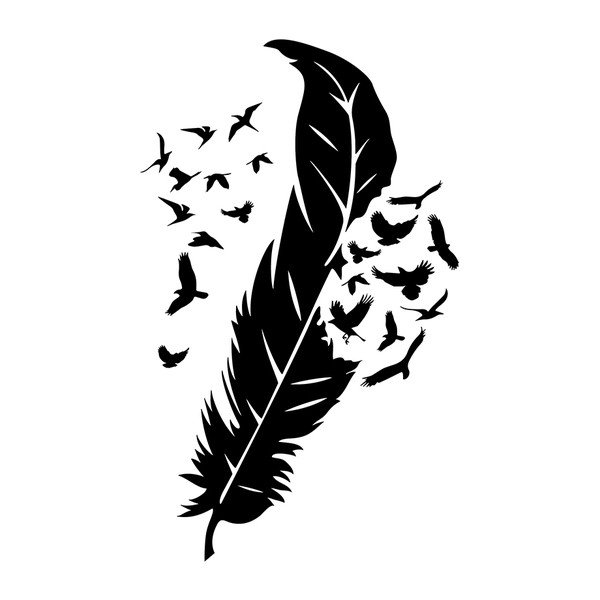 Naljepnica Ambiance Feather Birds-image-2