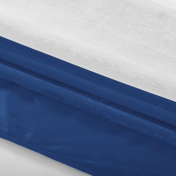 Bijelo-plava zavjesa AmeliaHome Irvelette Eyelets, 140 x 270 cm-image-1