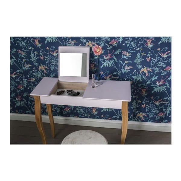 Bijeli toaletni stolić sa zrcalom Ragaba Dressing Table, duljina 105 cm-image-2