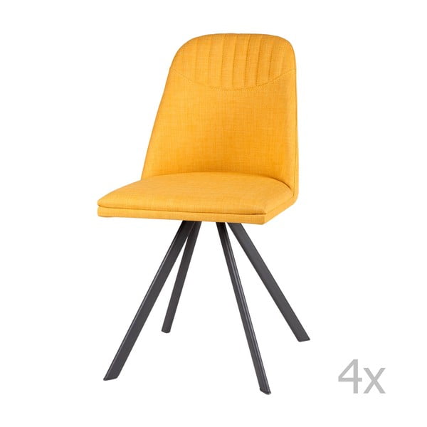 Set od 4 žute blagovaonske stolice sømcasa Cris