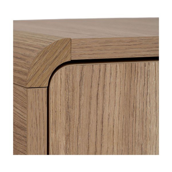 TV komoda u dekoru hrasta u svijetloj prirodnoj boji 180x52x34 cm Mirel – Nordure-image-4