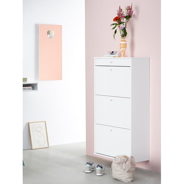 Bijeli ormarić za cipele Mistral White-image-1