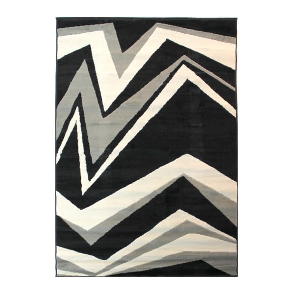 Crno-sivi tepih Flair Rugs Element Shard, 60 x 110 cm