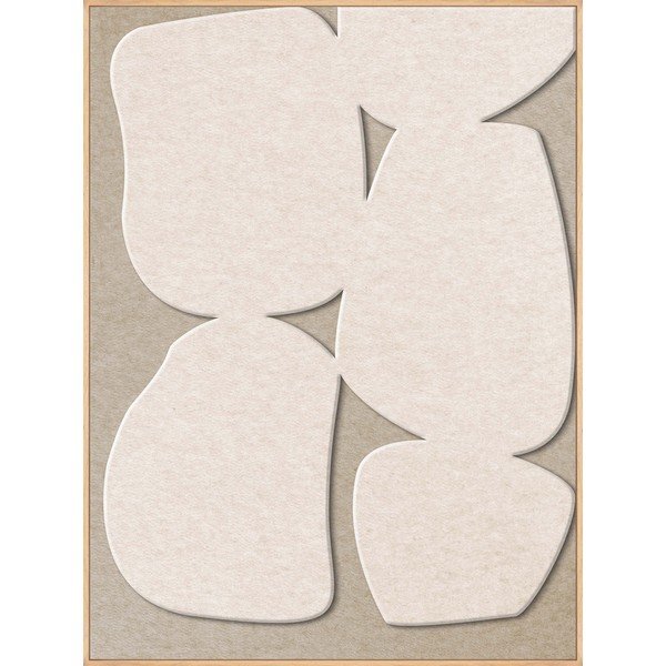 3D slika s okvirom/akustična 90x120 cm Stone Path 1 – Malerifabrikken