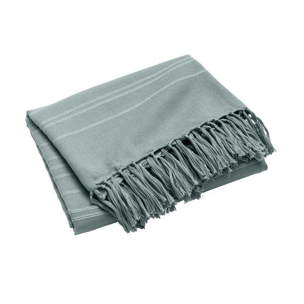 Zeleni pamučan prekrivač 125x150 cm Lilia – douceur d'intérieur