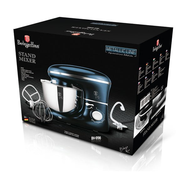 Plavi kuhinjski robot Aquamarine Metallic Line - BerlingerHaus-image-2