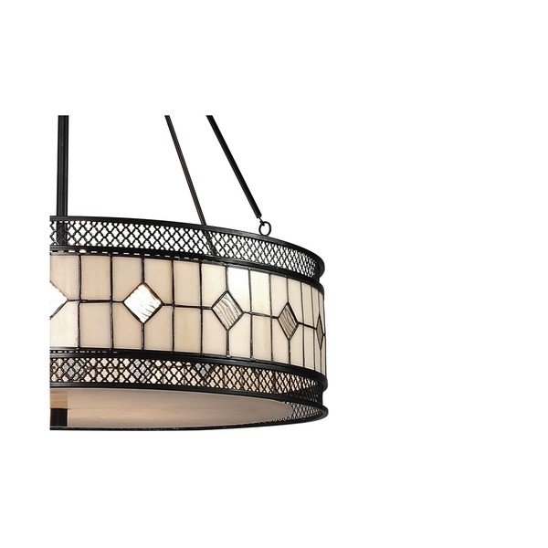 Metalna viseća svjetiljka sa staklenim sjenilom ø 60 cm Waldorf – Premier Housewares-image-3