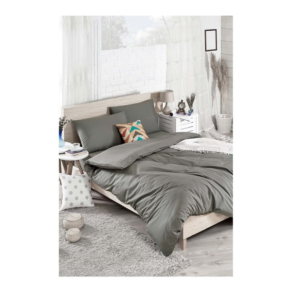 Set pamučne posteljine za bračni krevet s Nerja plahtama, 200 x 220 cm